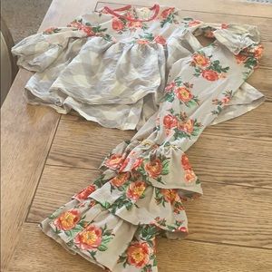 Matilda Jane Floral ruffle set